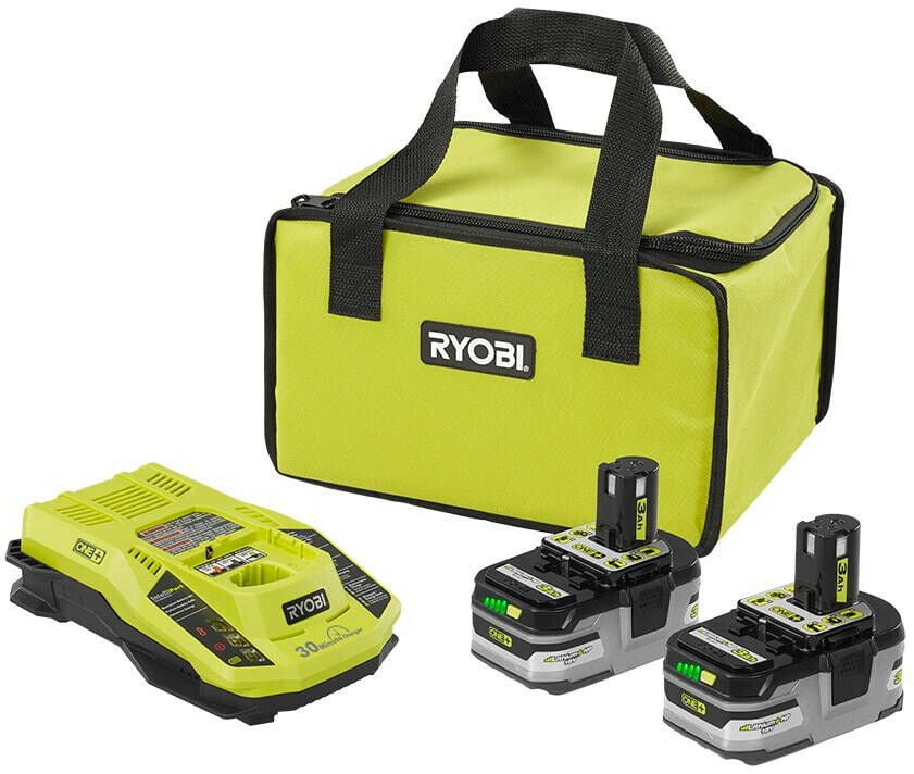 RYOBI 18 Volt Battery Lithium Ion Kit Charger 3.0 Ah LITHIUM+ HP