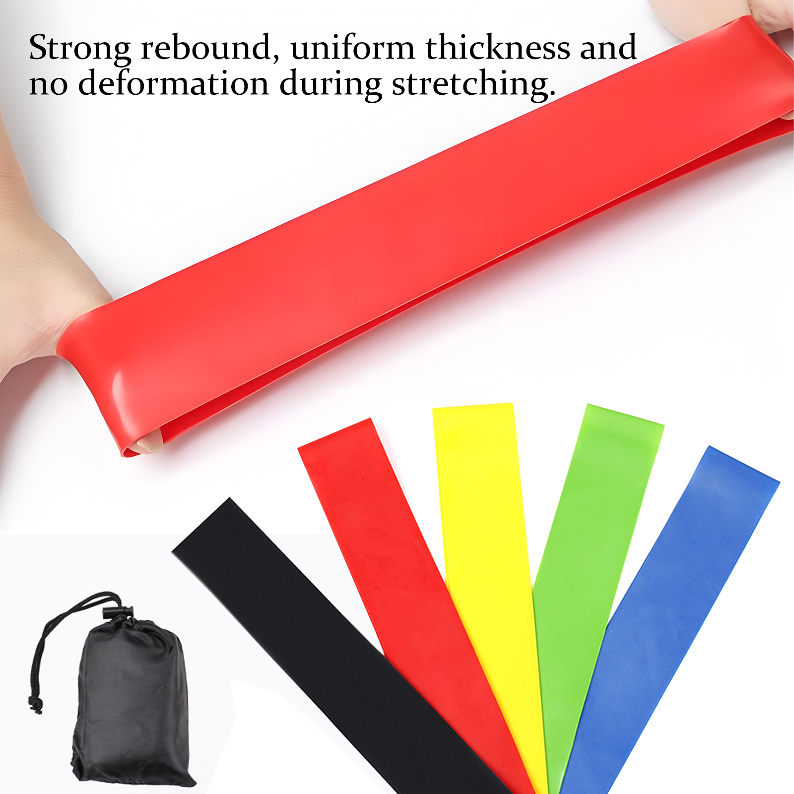 Detetap Resistance Loop Bands, Set of 5 with Carry Bag photo 4