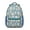Blue-green-7, variant on Bohemian Waterproof School Backpack - Ethnic Floral Paisley Design & Spinal Support for College Students