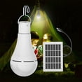 thumbnail image 2 of Bombilla LED recargable USB con gancho de clip, luces solares para acampar con control remoto, bombilla solar para acampar, caminar, interior, emergencia, 2 of 5