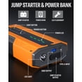 thumbnail image 3 of 5000A Car Jump Starter, Portable Battery Booster Pack for Up to 10.0L Gas & Diesel Engines, OLGEO 12V Jump Box for Cars, Trucks, SUV, Auto Power-Off, LED Light, 3 of 8