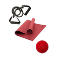 thumbnail image 1 of Set De Yoga Pilates Para Ejercicio Y Tonificar Tapete Liga de Resistencia Pelota 1 lb Kit De Entrenamiento En Casa, 1 of 7