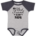 thumbnail image 3 of Inktastic My Best Friend is My Papa with Hearts Boys or Girls Baby Bodysuit, 3 of 5