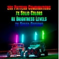 thumbnail image 4 of Krator 3ft Multi-Color LED Whip Light with Remote Control and American USA Flag - LED Antenna Whip Light Compatible with Sand Dune Buggy, ATV, UTV, RZR, Jeep, Trucks, and Other Off-Road Vehicles, 4 of 8