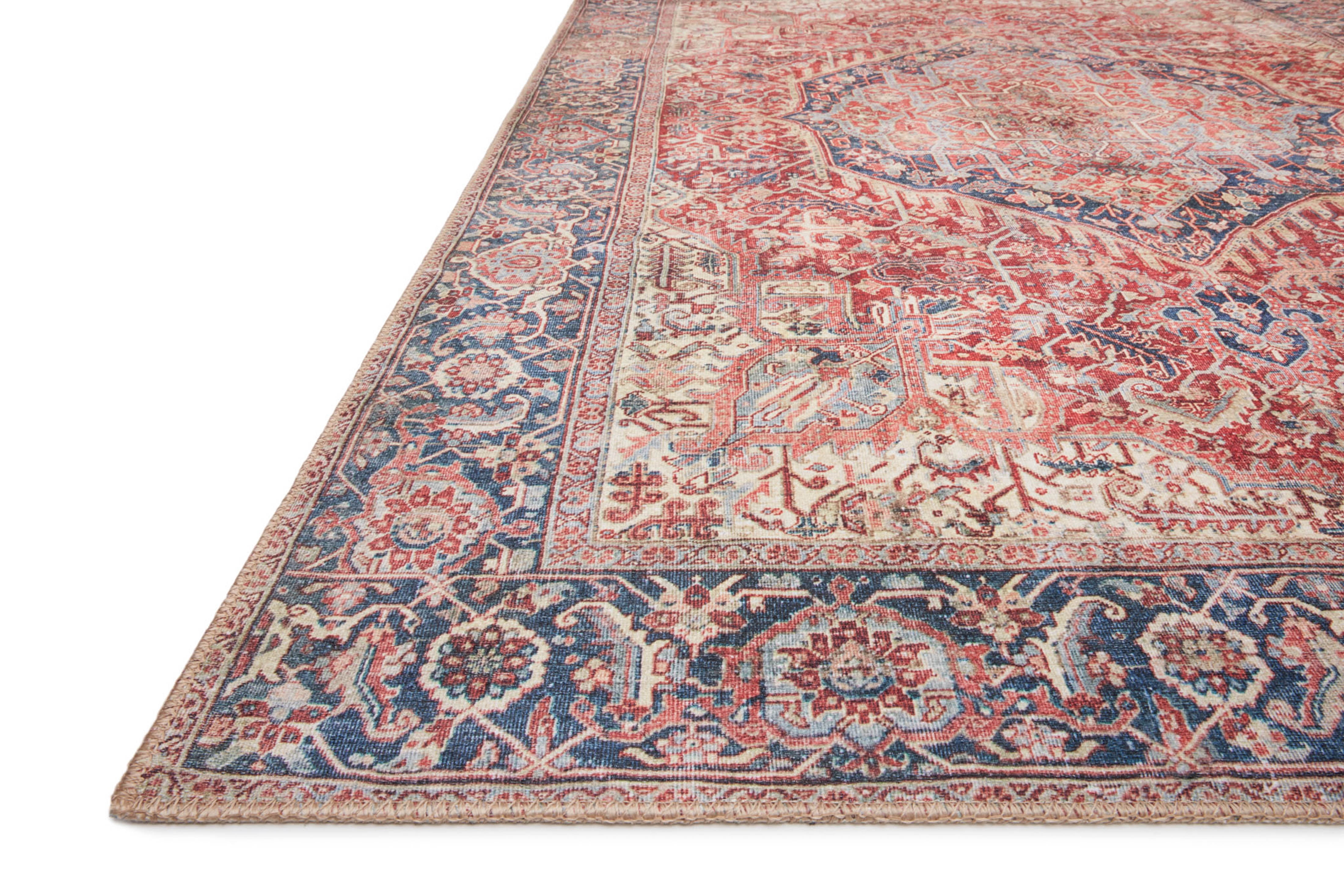 Echo Loom Anabella Red / Navy 8'-6" x 11'-6" Area Rug