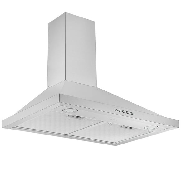 Ancona 30" Convertible Wall-Mounted Pyramid Range Hood in Stainless Steel