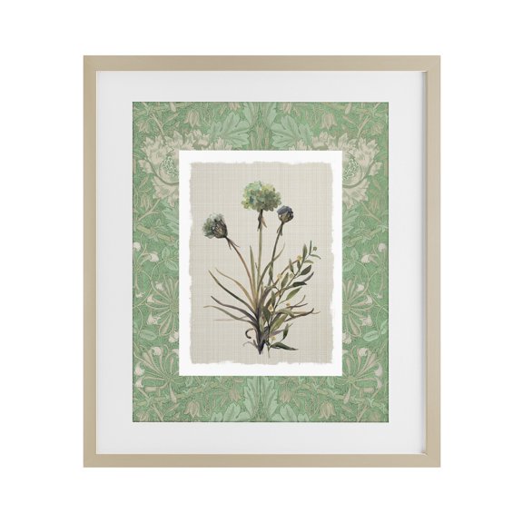 Stupell Industries Vintage Foliage in Green Birch Framed Print Under Glass, design by Carol Robinson
