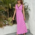 thumbnail image 6 of Neon Pink Stars Sleeveless Dress Summer Women Clothes Dress for Pregnant Women Dresses, 6 of 9