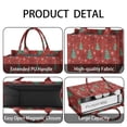 thumbnail image 4 of Large Capacity Tote Bag,Red Christmas Tree Pattern Handbag Fashion Luxury Tote Bag,15.7"x13"x 5.1" Inches,Laptop Compatible, 4 of 6
