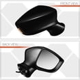 thumbnail image 2 of Damcidoi [Right]Passenger Side Power+Heated w/Signal Mirror for Mazda 3 GS/GT//I Sport/S/i SV 14-15 3 Black ABS Plastic, 2 of 9