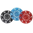 thumbnail image 4 of Decorative Cast Iron Metal Trivets (Set of 3, Black/Red/Blue), 4 of 6