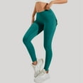 thumbnail image 1 of MKLEKYY Leggings deportivos para mujer, diseño de bolsillos cargo, a prueba de sentadillas y sin transparencias, para entrenamiento, yoga y correr., 1 of 4