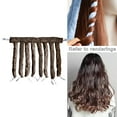 thumbnail image 6 of Soft No Heat Wavy Hairstyles Practical Styling Tools Hair Curling Tool Curls Ribbon Curling Rope for Sleeping - Brown, 6 of 8