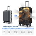 thumbnail image 4 of Fuzoiu Adorable Otter Pair Hug Print Suitcase Cover,Washable Luggage Covers for Suitcase,Elastic Luggage Protector Cover,Scratch Resistant Travel Suitcase Covers-X-Large, 4 of 7
