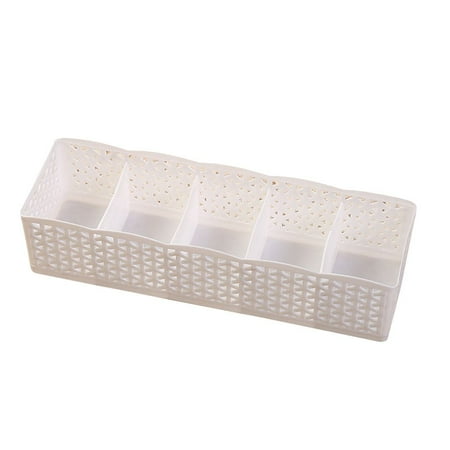 Ment Box - 5 Grids Wardrobe Storage Box Basket Organizer Women Men Socks Bra Underwear Storage Box PP Container Organizer