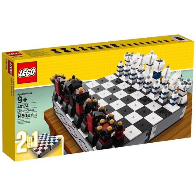 Set de ajedrez LEGO Iconic 40174 con 1400 piezas para 2 jugadores