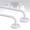 White, variant on 2-Pack Adjustable Magnetic Curtain Rods, Tool-Free Mounting