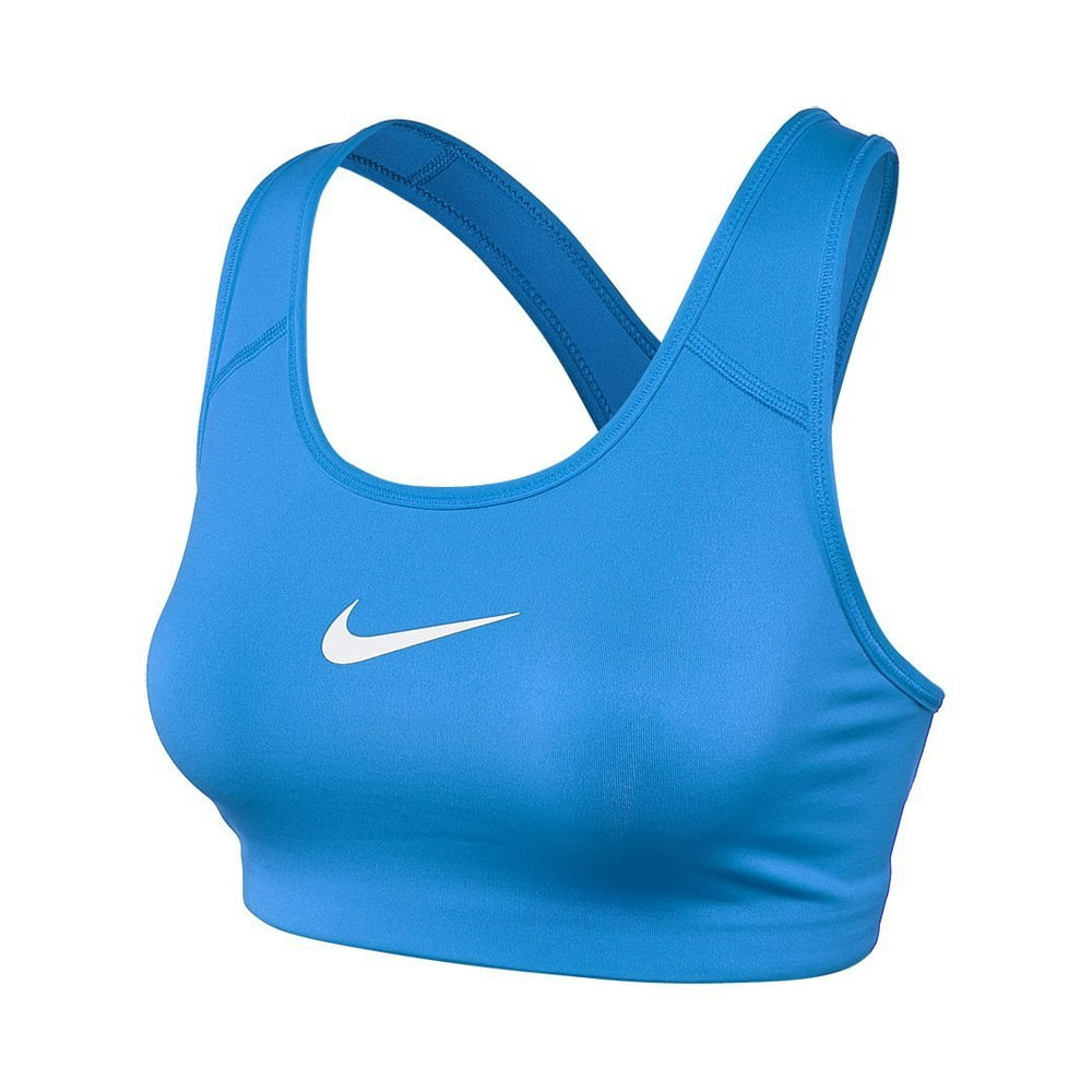 Nike - Nike Women's Dri-Fit Swoosh Training Sports Bra-Photo Blue ...