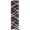 thumbnail image 2 of Safavieh Hi-Lo Proinsias Diamond Shag Runner Rug, Brown/Ivory Charcoal, 2'2" x 8', 2 of 6