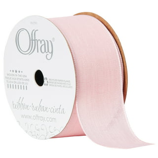 Pink Double Faced Satin Ribbon for Crafts, 7/8 x 100 Yards by Gwen Studios