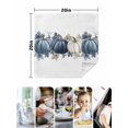 thumbnail image 4 of Fall Blue Pumpkins Cloth Napkins Set of 6 Reusable Dinner Napkins, Thanksgiving Autumn Watercolor Leaf Cocktail Napkin Washable Table Napkins for Wedding/Holiday Party/Baby Shower 20"x20", 4 of 7