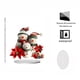 thumbnail image 5 of xihome Pack de 2 adornos navideños de Pap Noel en acrlico 2D para decoracin festiva del hogar, decoracin de mesa navideña de 20x20 cm con diseño de muñeco de nieve, 5 of 6