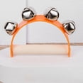 thumbnail image 4 of Campana de mano de madera, campana de mano, pandereta para fiestas de Navidad, boda, KTV, regalos para principiantes , NARANJA CUTICAT Pulsera campanilla, 4 of 8