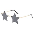 thumbnail image 2 of Star Shaped Sunglasses Fashion Rimless Pentagram Eyewear for Party Festival Costume Accessory Gray, 2 of 7