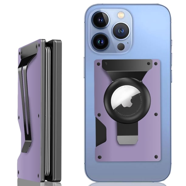 Billetera magnética Zeeker con soporte para AirTag, bloqueo RFID
