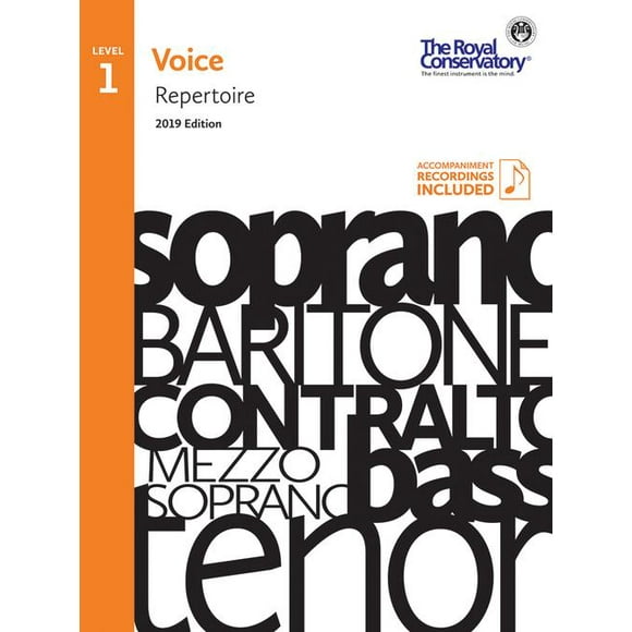 RCM Voice 2019 - Level 1 Repertoire w/OA