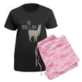 thumbnail image 5 of CafePress - No Prob Llama Women's Dark Pajamas - Women's Short Sleeve Print T-Shirt and Pants Dark Cotton Pajama Set, 5 of 7