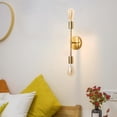 thumbnail image 1 of Lámpara de Pared de Doble Cabezal, Horizontal, Vertical, Moderno, Simple, Accesorio de Iluminación, Fácil Instalación para Cocina, , Rest dorado Salvador Dali Apliques de pared, 1 of 9