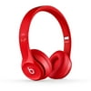 Refurbished Apple Beats Solo2 Red Wired On Ear Headphones RBMH8Y2AM/A