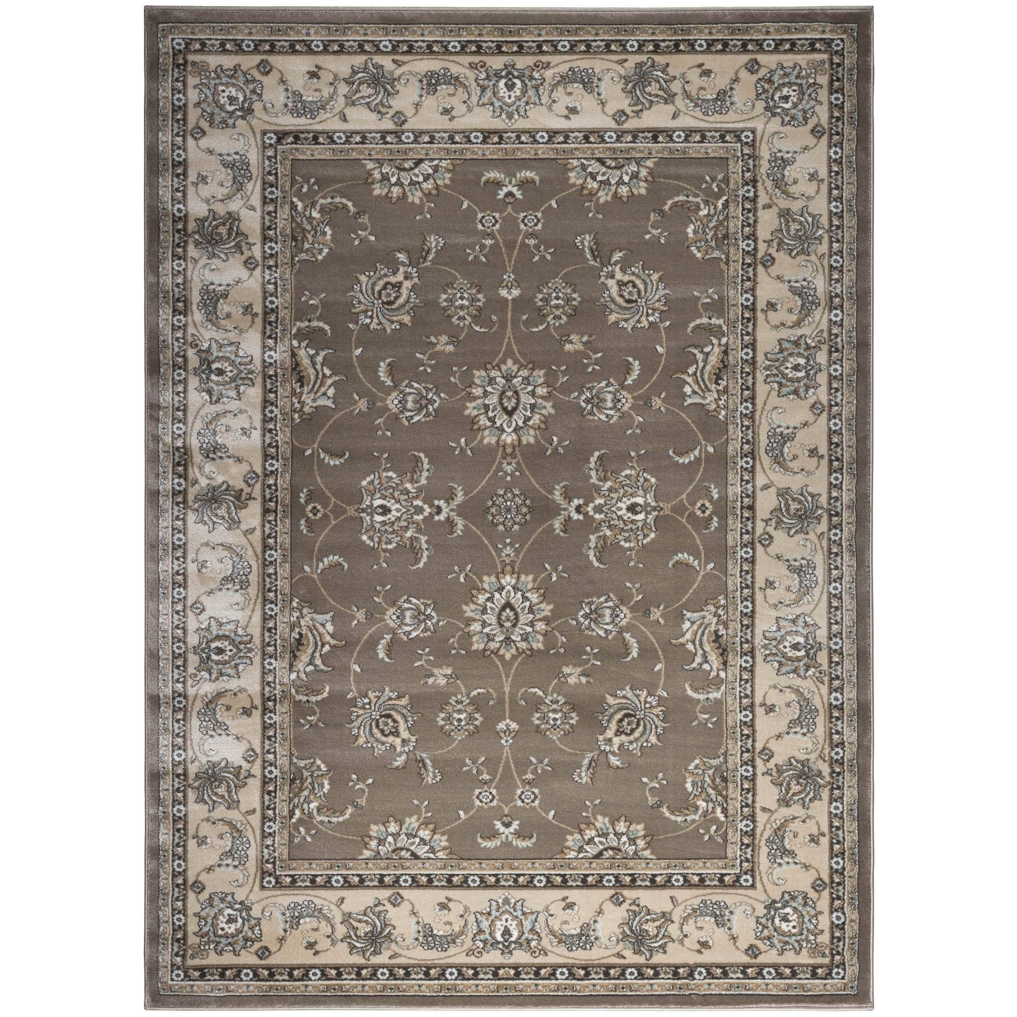 Admire Home Living Plaza Traditional Oriental Floral Scroll Pattern