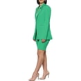 thumbnail image 4 of Franhais Women Two-piece Pants Suit, Solid Color Single-breasted Blazer and Straight Fit Shorts, 4 of 6