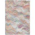 thumbnail image 2 of HomeRoots 640773 10 x 14 ft. Peach & Ivory Abstract Washable Transitional Indoor & Outdoor Rectangle Area Rug, 2 of 9