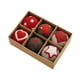 thumbnail image 4 of 6 adornos de bolas de Navidad colgantes para colección de celebraciones, adornos de bolas de fieltro, suministros para fiestas, para puertas, ventanas Corazón, 4 of 8