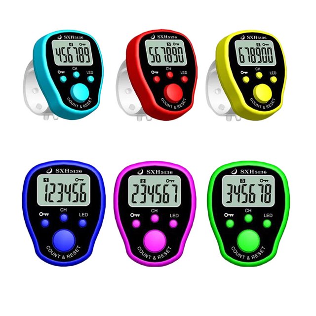 pitrice Mini Marqueur de Point Compteur de Rangée LCD Électronique Numérique Compteur de Pointage Outil de Couture Tricot Tissage
