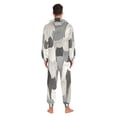 thumbnail image 4 of FORMRS Onesies Pajama for Adults Unisex Hoodie Winter Jumpsuit One Piece Sleepwear, Sizes S-2XL, Gray Cute Cats, 4 of 7