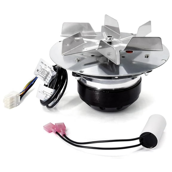 Combustion Blower for Harman Absolute 43, Absolute 63, Allure 50, XXV-TC, Accentra 52i-TC Pellet Stoves, Pellet Stove Parts for Harman Absolute 63 & 43, 1-00-02275 Exhaust Blower Fan with Capacitor