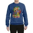 thumbnail image 3 of Dean Russo Sweet Poodle Dog Lover Unisex Crewneck Graphic Sweatshirt, Vintage Heather Blue, XX-Large, 3 of 6