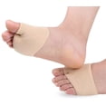 thumbnail image 3 of Silicone Metatarsal Sleeve Pads Half Toe Bunion Sole Forefoot Gel Pads Cushion Half Sock Supports Prevent Calluses Blisters, 3 of 3