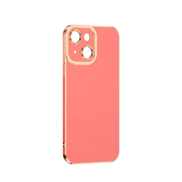Apto para iPhone 13. Funda protectora de TPU suave con cámara completa para teléfono con galvanoplastia (6,1 pulgadas)