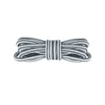 thumbnail image 4 of INSPIRE CHIC 1 Pair Round Rope Dual Colored Striped Shoelace Shoe Strings for Boots Sneakers 150cm/59.06" White Gray, 4 of 4