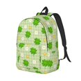 thumbnail image 4 of Geaub st patrick's day11 durable canvas backpack: stylish, lightweight, and spacious with adjustable straps, 4 of 7