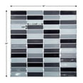 thumbnail image 4 of Truu Design Plastic Peel/Stick Backsplash Wall Tile Set Multi-Color (Set of 6), 4 of 5