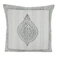 thumbnail image 6 of Kantha Stitch Block Print Cotton Decorative Throw Pillow, 6 of 7