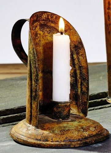 6" Rusty Taper Sconce Hanging Candle Holder New Country Rusted Primitive 