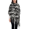 thumbnail image 4 of Cauagu Horse Silhouette Print Women Wrap Shawl tassels Scarves Retro Scarf 77.6"X28.3", 4 of 8