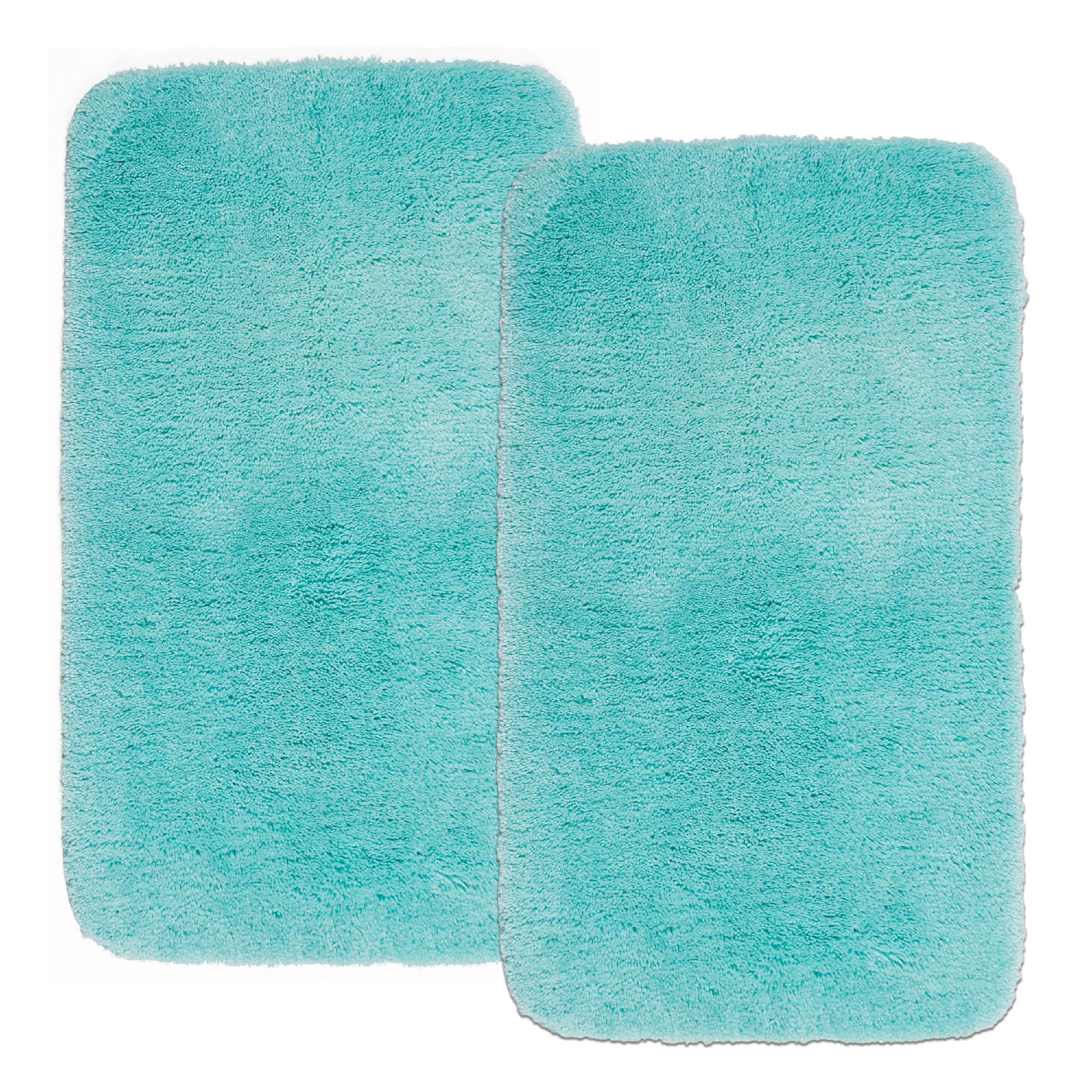2 pk. Mainstays Performance Nylon Bath Rug Set, 19.5" x 34" & 23" x 39